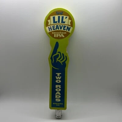 Two Roads Lil' Heaven Session IPA Vintage Like Green Beer Tap Handle Used - Image 1 of 4