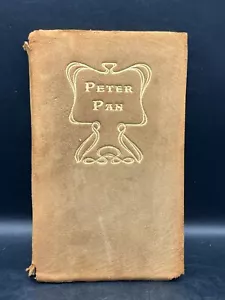 Antique Peter Pan Leather Cover Retelling In Story Form Barse & Hopkins - Picture 1 of 15