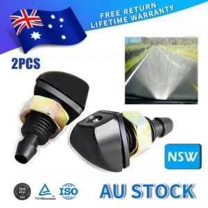 2pcs Car Front Windscreen Washer Wiper Nozzle Spray Jet For Toyota Land Cruiser - Picture 1 of 10