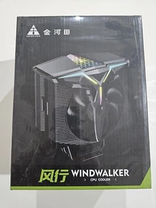 GOLDEN FIELD Wind Walker 04 A-RGB CPU Cooler 4 HEATPIPES - BRAND NEW SEALED - Photo 1/8