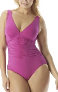 Contours by Coco Reef Solitaire V-Neck Underwire 36D/12 Swimsuit in Rosewood New - Picture 1 of 6