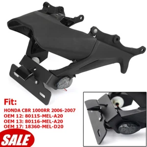 For 06-07 HONDA CBR1000RR Rear Tidy License Plate Holder Fender Eliminator Kit - Picture 1 of 12
