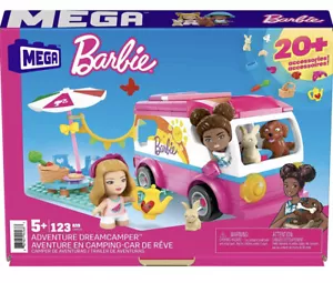 MEGA BLOKS - Barbie Adventure DreamCamper building set with 123 bricks - Picture 1 of 5