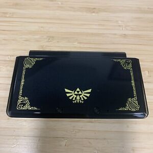 OEM Nintendo 3DS Zelda 25th Black Gold REPLACEMENT TOP SHELL COVER Housing Only