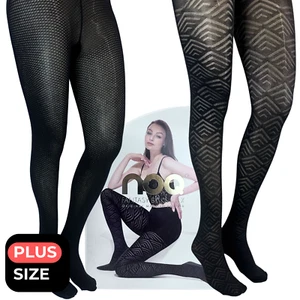 2 collant taglie forti XL XXL modelli opachi collant tutti i giorni set di 2 paia donna - Foto 1 di 8