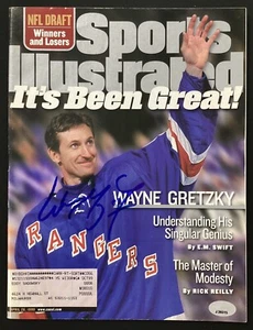 Wayne Gretzky Signed Sports Illustrated 4/26/99 Hockey Rangers HOF Auto PSA/DNA - Picture 1 of 5