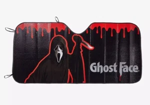 Scream Ghostface Ghost Face windshield sun shade auto car window cover horror - Foto 1 di 5