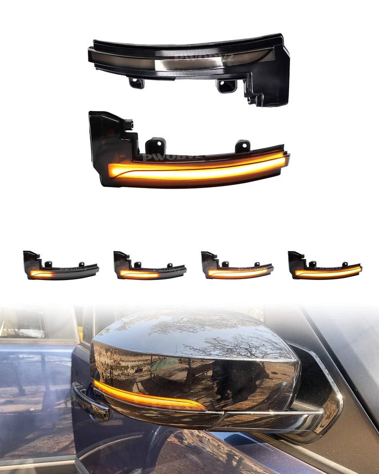 2PCS Dynamic LED Side Mirror Turn Signal Light For Land Rover Range Rover Sport - Image 1 of 4