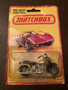 1980 Lesney Matchbox #50 Harley Davidson Motorcyle RARE Blisterpack No. 50 - Picture 1 of 5