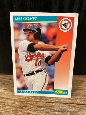 1992 Score Leo Gomez Card #240 Baltimore Orioles - Image 1 of 2