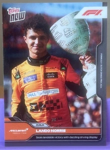 2024 Topps Now Formula 1 F1 Lando Norris Landslide Victory #47 - Picture 1 of 2