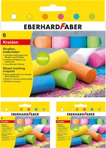 Colori 599026 Street Chalk 18 Chalks in 6 Bright Neon Colours - Picture 1 of 14