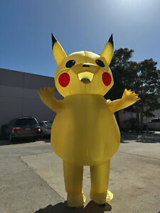 Inflatable Costume Pikachu Mascot Outfit for Halloween Cosplay Party Adult/Teen