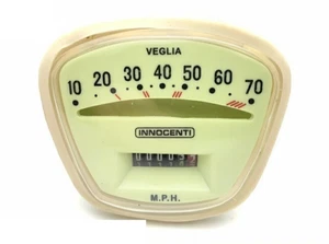 Lambretta Series 3 Li SX TV 70mph Green Face Speedometer - Italian Cable Fitment - Picture 1 of 3