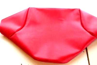 Cubierta de asiento roja lisa hecha a mano roja grande HONDA ATC 200E 1982-83 Foto 1 de 2