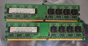 Hynix 512mb 1RX8 PC2 5300U 555-12 x2 Ref00235 - Afbeelding 1 van 2