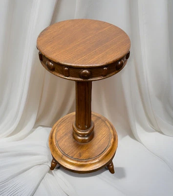 Side Table Flower Column Flower Table Wood Art Deco Vintage - Image 1 of 4