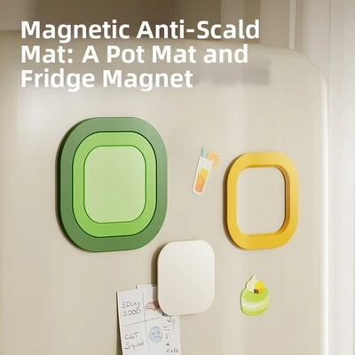 Heat Resistant Magnetic Pot Holder with Trivet and Coaster Function for Kitchen - Image 1 of 4