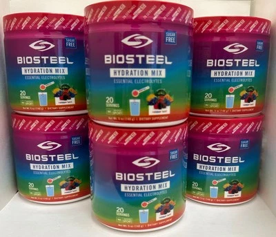 Смесь для увлажнения BioSteel Rainbow Twist без сахара - 20 порций (6 упаковок) срок годности: 01/26 - Изображение 1 из 2