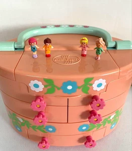 Figura Muñeca Rosa Niña Vintage BANDAI Angel Polly Pocket Bandai Toys Japan Me - Imagen 1 de 19