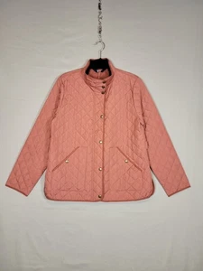 Giacca da fienile trapuntata Lands End donna media impacchettabile Primaloft corallo leggero - Foto 1 di 11