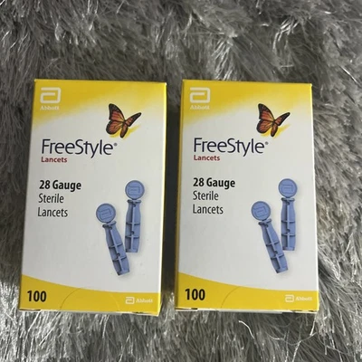 Lancetas Freestyle 200 Calibre 28 2 Cajas de 100 Envío Gratis Exp. 2029 Foto 1 de 4