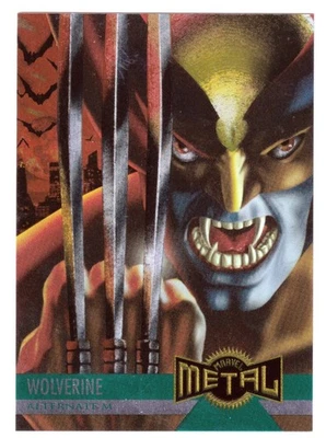 1995 FLEER MARVEL METAL #137 WOLVERINE ALTERNATE M LP - Image 1 of 2