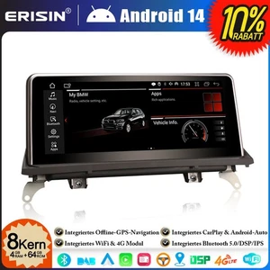 10,25" 64GB Android 14 Autoradio GPS Navi für BMW X5 E70 X6 E71 CCC CarPlay DAB+ - Bild 1 von 22