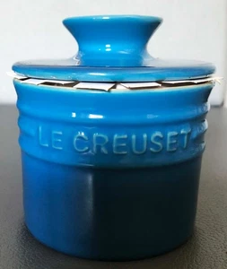Le Creuset Marseille Blue Ombre Stoneware Butter Bell Crock 15-15 New - Picture 1 of 5