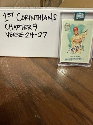 2024 Topps Archives From 2010   Allen & Ginter's Matt Holliday #51  On Card Auto - Image 1 of 4