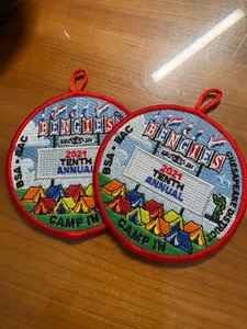 Boy Scout Patch 10th Annual Bengies Drive in + Camp In [two patches are sent] - Bild 1 von 4