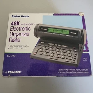 Radio Shack MODEL EC-342 48K Electronic Organizer Dialer Telephone Rolodex NEW  - Picture 1 of 3
