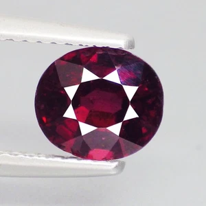 2.11 Ct Hilarious Oval (7 x 6)100%Natural Tanzania Reddish Pink Rhodolite Garnet - Picture 1 of 7