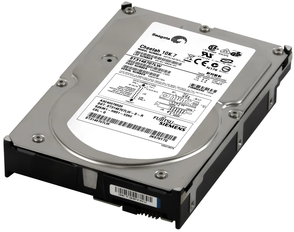 Hard Drive Fujitsu A3C40078520 S26361-H851-V260 ST3146707LW 146GB 10K SCSI 3.5'' - Image 1 of 3
