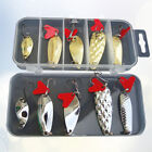 10pcs Bass Fishing Lures Set Fishing Spinners Bass Antique Fishing Lures