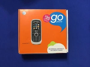 AT&T Go Phone Alcatel 510A Black Cellular Phone *New Open Box* - Picture 1 of 11
