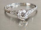 Antique 18ct Gold Diamond Engagement Ring 0.65ct VS2 18 Carat Art Deco Size P