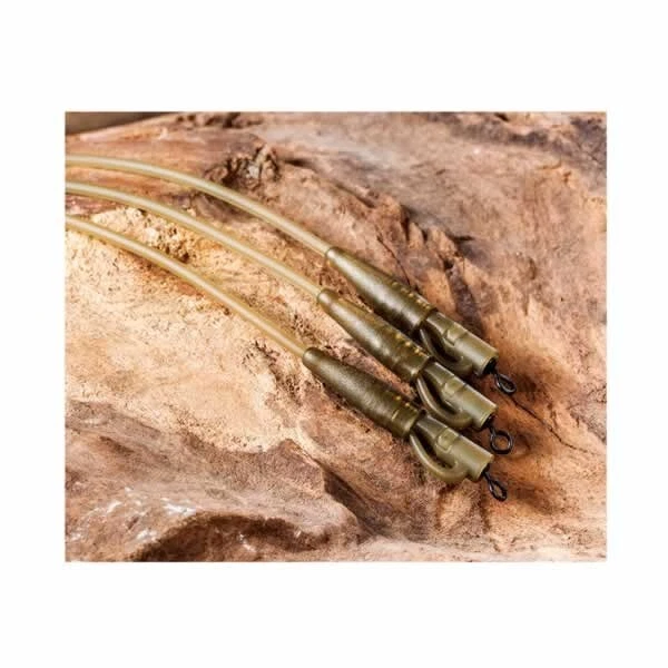 3 Stk. Safety Bolt Rig mit Camo Tubing Karpfen Montage CARPFISHING Karpfenangeln