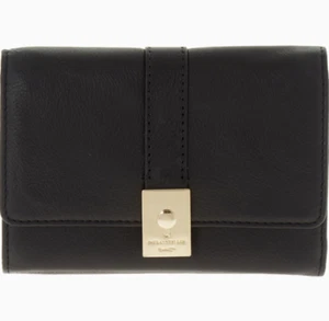 Paul Costelloe Black Bifold Card & Coin Purse Soft Leather GIFT RRP £79