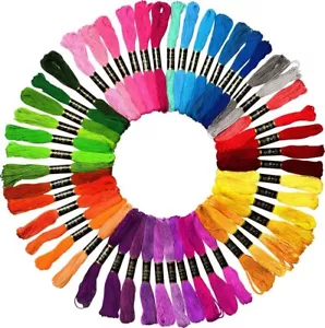 Floss Embroidery Thread Cross Stitch Floss, Mixed Colour Thread 25pcs Embroidery - Picture 1 of 5