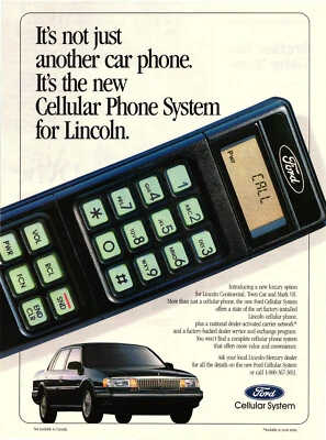 Ford Cellular System Print Ad It's Not Just Another Car Phone. - Image 1 of 2