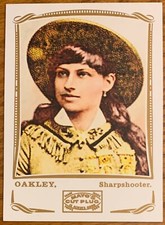 ANNIE OAKLEY, 2009 TOPPS "MAYO" CARD IN EXCELLENT CONDITION !