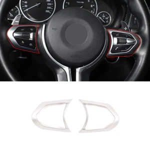 ABS Steering Wheel Button Frame Trim For BMW M2 3 4 5 6 Series F15 F16 X2 X3 X4 - Picture 1 of 11