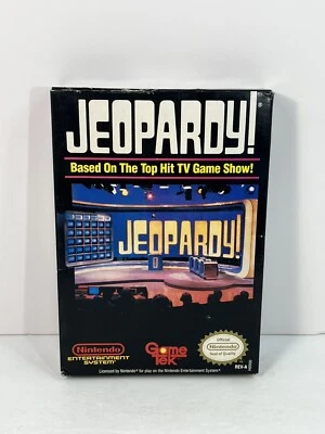 Jeopardy NES Nintendo Game Cartridge Sleeve Foam Box Inserts Poster Reg Card - Image 1 of 4