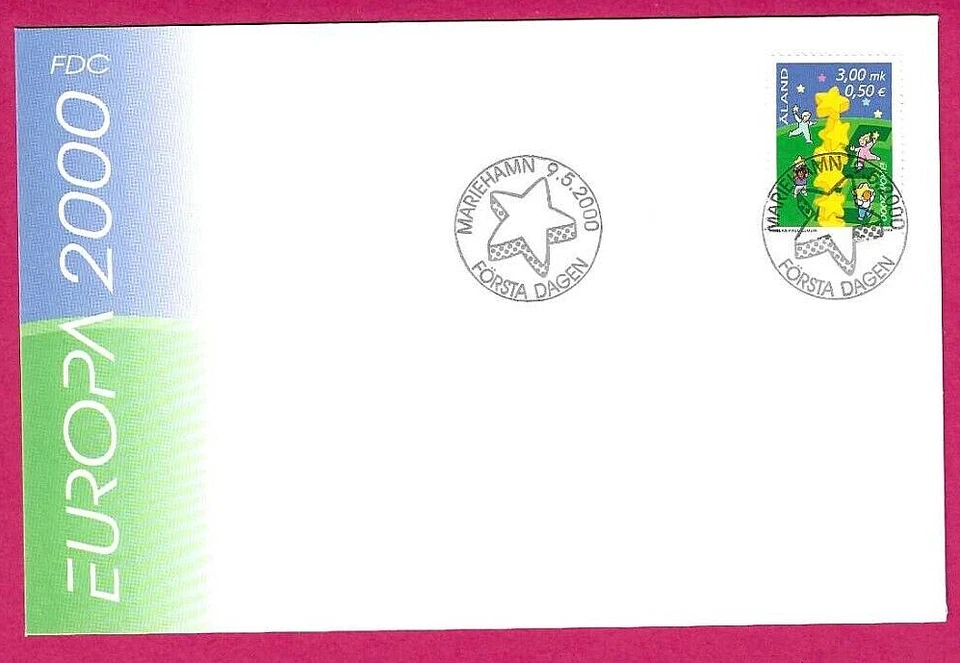 ALAND 2000  FDC - EUROPA  Building Europe   - Handstamped — 第 1/1 张图片
