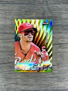 2024 Topps Finest Matt McLain Future So Bright Gold Refractor /50 Reds - Picture 1 of 2