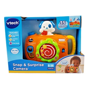 VTech Snap and Surprise Camera 35 Songs Melodies Sounds Phrases Educational New - Picture 1 of 12