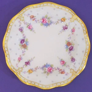 Royal Crown Derby Royal Antoinette Embossed Gold Dot Bread & Butter Plate 687 - Picture 1 of 5