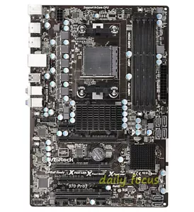 ASRock 970 pro3 Motherboard Socket AM3/AM3+ AMD 970 DDR3 DIMM USB3.0 ATX - Picture 1 of 5