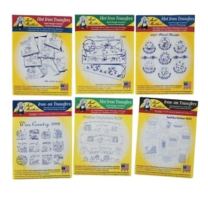 Aunt Martha's Hot Iron-On Transfer Patterns 3400, 3880, 3897, 3998, 4009, 4032 - Picture 1 of 8